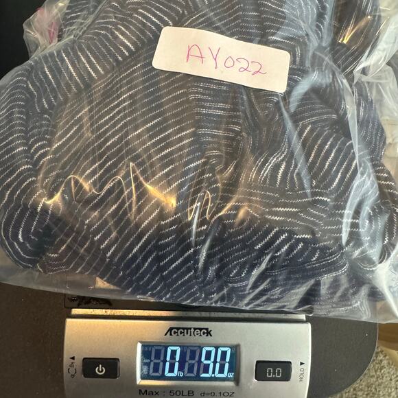 Talbots 2X Open Front Cardigan Navy Blue White Stripe 100% Cotton Lightweight - Picture 7 of 7